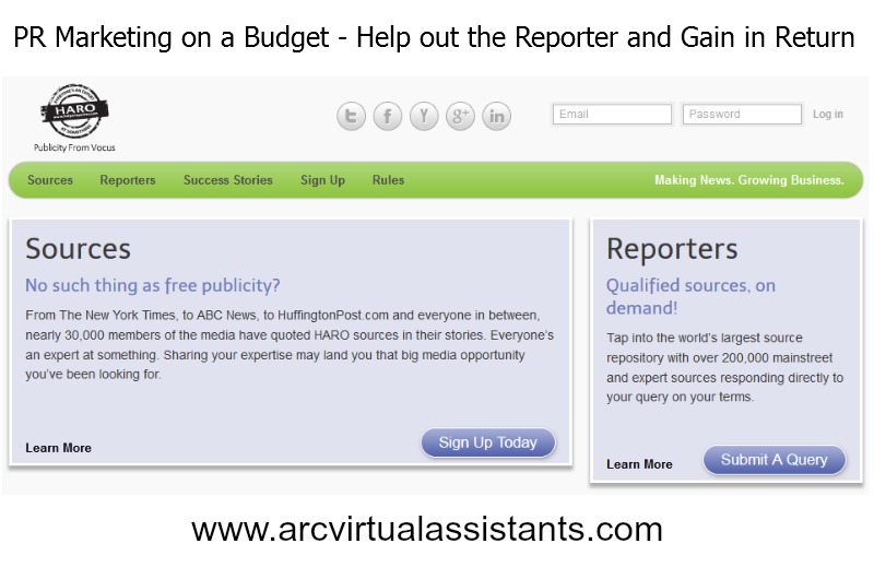 PR Marketing On A Budget – Help Out The Reporter And Gain In Return
